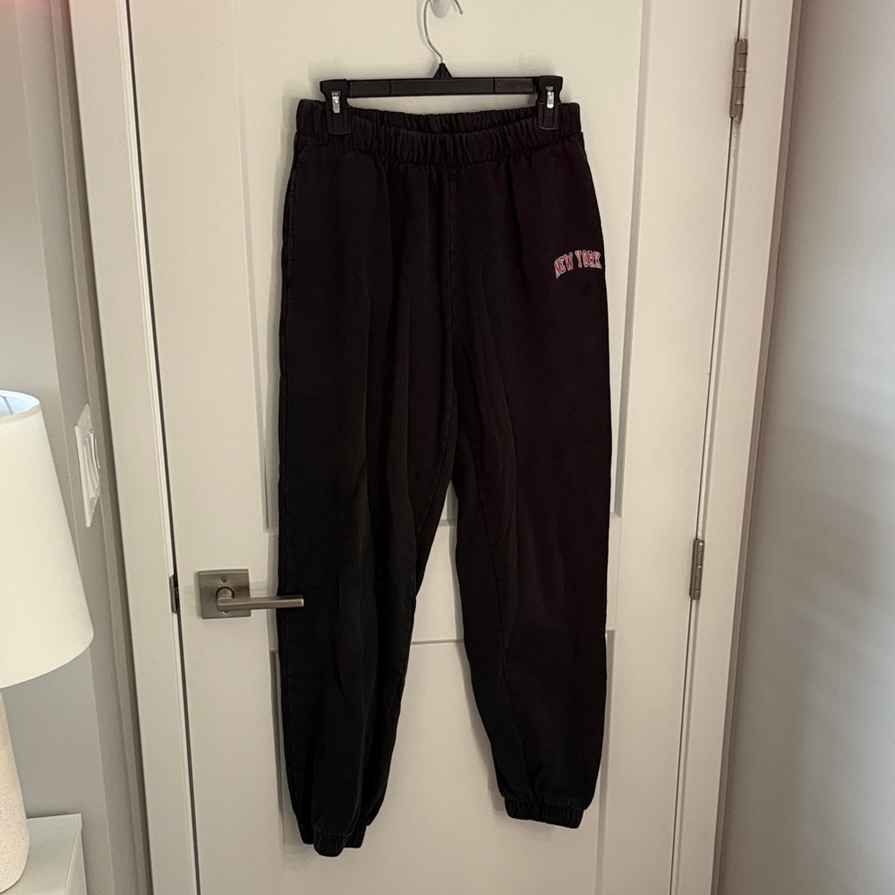 Brandy Melville Black New York sweats
